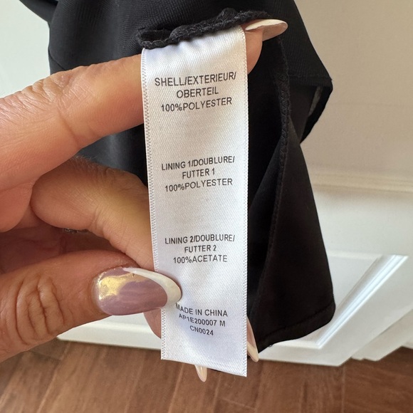 Adrianna Papell Black Strapless Cocktail Gown - Picture 5 of 6